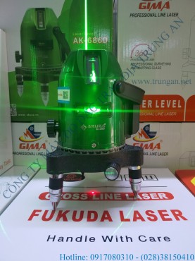 Máy cân bằng tia laser 5 tia xanh Akuza AK-686D