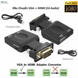 Đầu chuyển VGA có audio sang HDMI